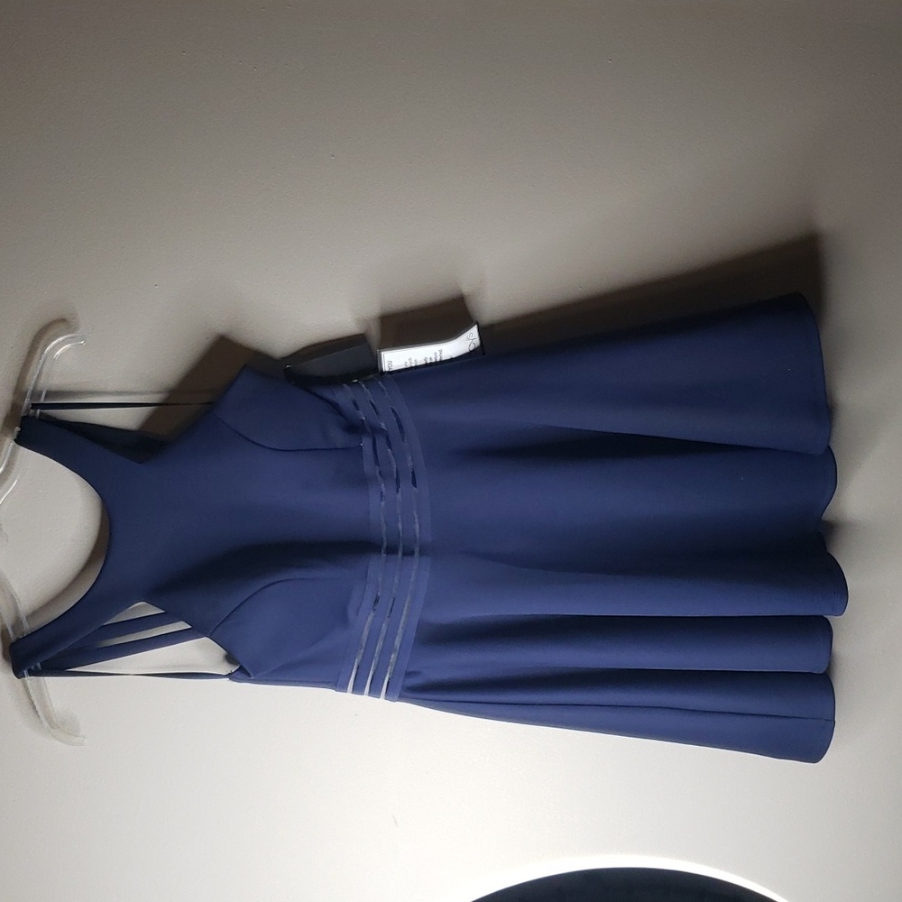 City Studio Party Blue Fit and Flare Macy's Dress 13